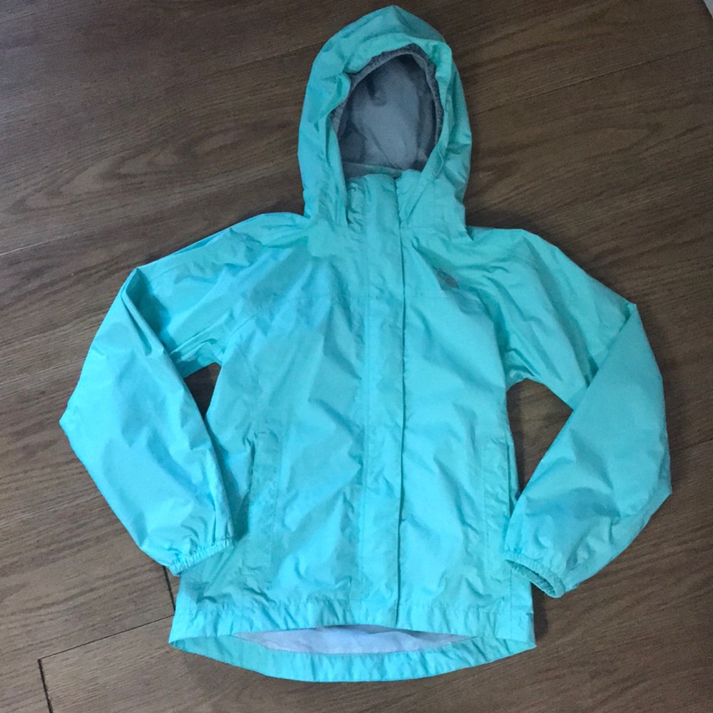 The North Face girls rain jacket size Small